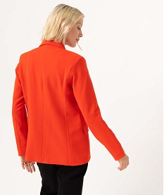 veste de tailleur femme fermeture un bouton orangeD654301_3