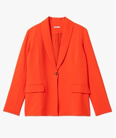 veste de tailleur femme fermeture un bouton orange vestesD654301_4