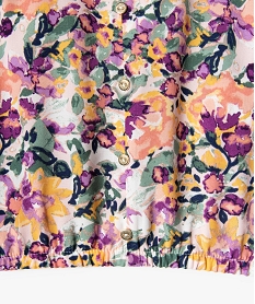 chemise fille a motifs fleuris et finitions elastiquees multicoloreD655701_2