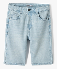 bermuda garcon en denim stretch bleuD659401_1