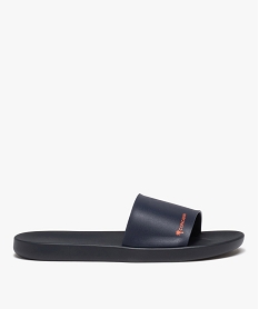 GEMO Mules de piscine garçon unies à large bandeau - Copacabana bleu standard