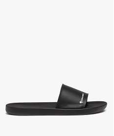 GEMO Mules de piscine femme unies à bandeau large - Copacabana noir standard