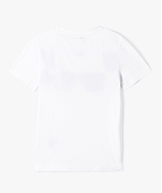 tee-shirt garcon a manches courtes avec motif estival blancD672201_3