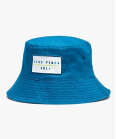 GEMO Chapeau bob réversible garçon Bleu