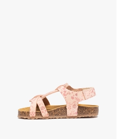 sandales bebe fille dessus cuir a motif fleuri - na! rose sandales et nu-piedsD680501_3