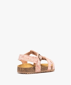 sandales bebe fille dessus cuir a motif fleuri - na! rose sandales et nu-piedsD680501_4