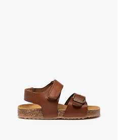 BERMUDA STONE NU-PIED BROWN:30111120056-Cuir/Cuir/Elastomere/Non double/