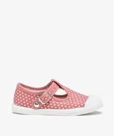 babies fille en toile imprimees etoiles a bout renforce rose tennis en toileD681801_1