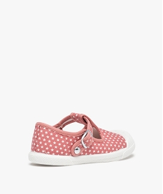 babies fille en toile imprimees etoiles a bout renforce rose tennis en toileD681801_4