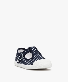 babies fille en toile imprimees etoiles a bout renforce bleu tennis en toileD681901_2