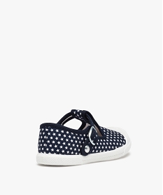 babies fille en toile imprimees etoiles a bout renforce bleu tennis en toileD681901_4