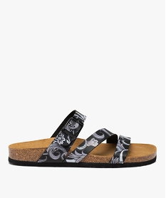 SANS GENRE GOLD NU-PIED NOIR:30381120410-Synthetique rec/Cuir vac lwg br/Eva/Polyester recyc/