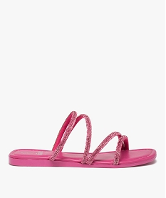 ACCESSOIRE TOBACCO BROWN MULE ROSE:30381180294-Synthetique/Synthetique/Elastomere/Synthetique/
