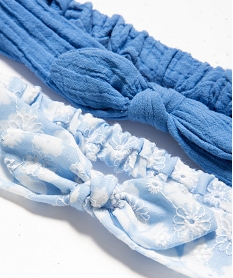 bandeau pour les cheveux avec noeud fille (lot de 2) bleu standardD685501_2