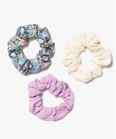 GEMO Chouchous pour les cheveux fille (lot de 3) marron chine
