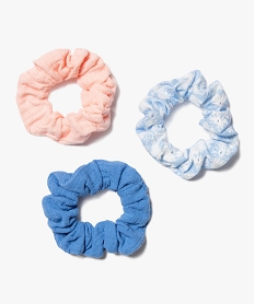 GEMO Chouchous pour les cheveux fille (lot de 3) bleu standard