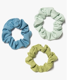 GEMO Chouchous pour les cheveux femme en maille texturée (lot de 3) coloris assortis