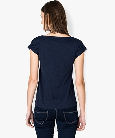 tee-shirt femme grande taille a manches courtes avec motifs blancD689101_3
