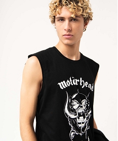 tee-shirt homme sans manches imprime - motorhead noir tee-shirtsD694401_2