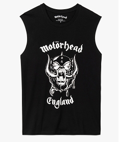 tee-shirt homme sans manches imprime - motorhead noir polosD694401_4