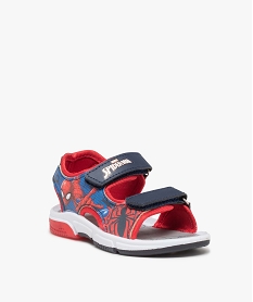 sandales sport garcon a double scratch imprime super heros - spiderman bleuD706201_2