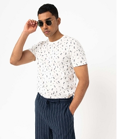 GEMO Chemise manches courtes col tailleur homme Noir