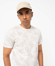 tee-shirt homme a manches courtes motif tropical imprime tee-shirtsD711801_2