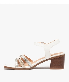 sandales femme a talon carre et brides entrelacees blanc sandales a talonD718001_3