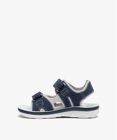 sandales garcon bicolores dessus suede a scratch bleu sandales et nu-piedsD718801_3