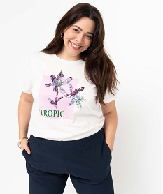 tee-shirt femme grande taille avec motif brode blancD720701_1