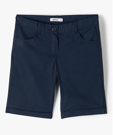 GEMO Bermuda en coton léger fille navy