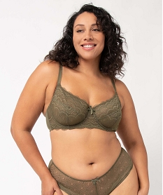 soutien-gorge emboitant a armatures en dentelle grande taille vert sous-vetementsD835201_1