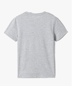 tee-shirt a manches courtes en coton uni garcon gris tee-shirtsD836701_3