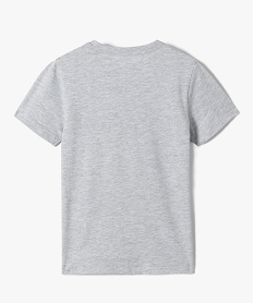 tee-shirt a manches courtes en coton uni garcon gris standard tee-shirtsD836701_3