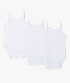 bodies bebe a bretelles (lot de 3) 100 coton biologique blancD869801_3