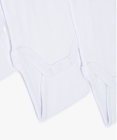 bodies bebe sans manches (lot de 3) 100 coton biologique blanc bodies et sous-vetementsD869901_2