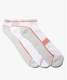 chaussettes de sport homme ultra courtes en maille bouclette (lot de 3) blanc standardD906301_1