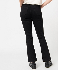 jean petite longueur coupe bootcut femme – l26 noir vif pantalonsD909301_3