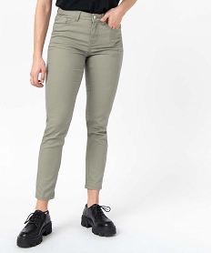 GEMO Pantalon femme coupe Slim - L26 kaki standard