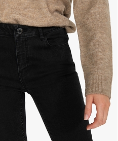 jean femme slim a taille haute - l26 noir vif pantalonsD910501_2