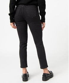 jean femme slim a taille haute - l26 noir vif pantalonsD910501_3