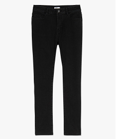 jean femme slim a taille haute - l26 noir vif pantalonsD910501_4