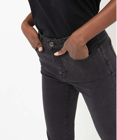 jean femme slim a taille haute denim - l30 noir vif pantalonsD910601_2