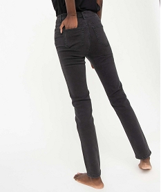 jean femme slim a taille haute denim - l30 noir vif pantalonsD910601_3