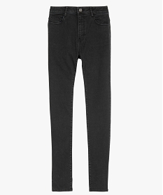 jean femme slim a taille haute denim - l30 noir vif pantalonsD910601_4