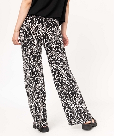 pantalon imprime en maille extensible avec ceinture elastiquee femme imprime pantalonsD911101_3