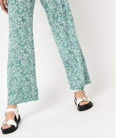 pantalon imprime en maille extensible avec ceinture elastiquee femme imprime pantalonsD911201_2