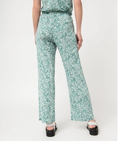 pantalon imprime en maille extensible avec ceinture elastiquee femme imprime pantalonsD911201_3