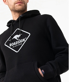 sweat a capuche interieur molletonne homme - roadsign noir sweatsD916901_2