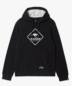 sweat a capuche interieur molletonne homme - roadsign noir sweatsD916901_4
